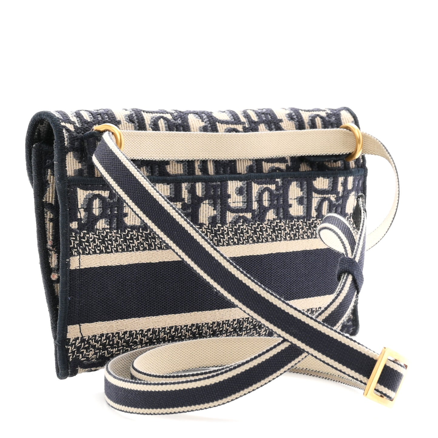 Oblique Slim Saddle Pouch Blue
