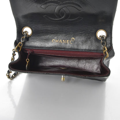 Chanel Lambskin Quilted Mini Square Flap Black 5 of 13