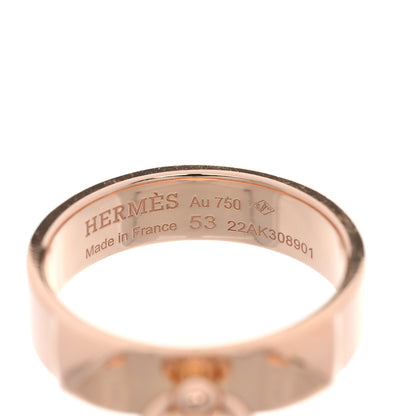 Hermes 18K Rose Gold PM Collier De Chien Ring 53 6.5 4 of 4