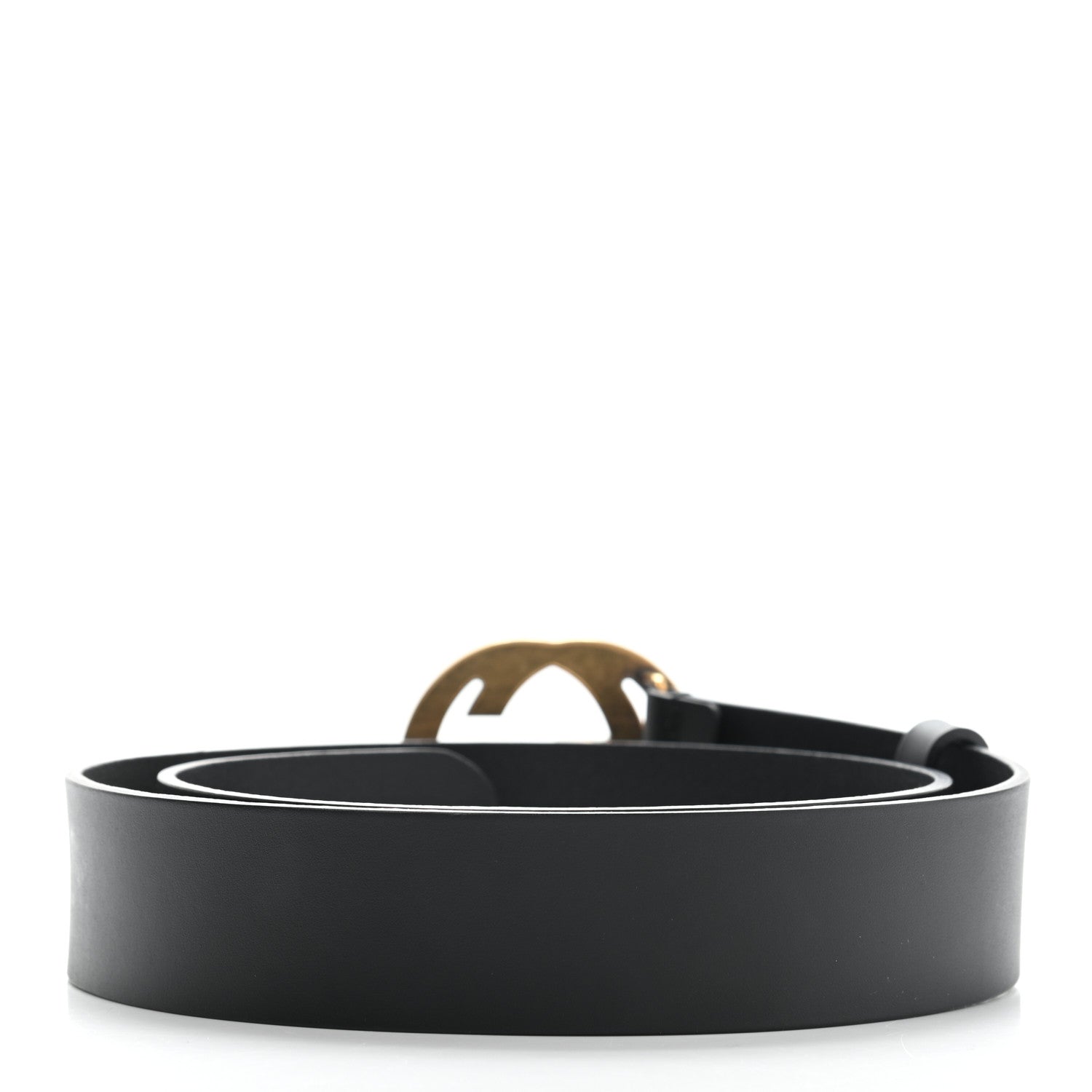 Gucci Calfskin Studded Interlocking G Belt 90 36 Black 2 of 7