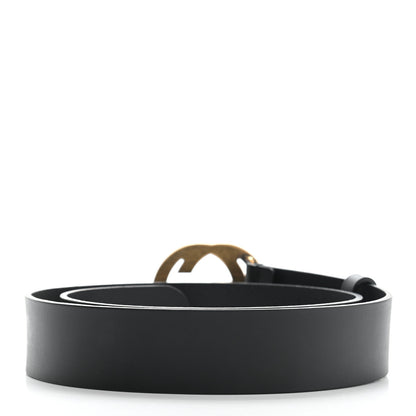 Gucci Calfskin Studded Interlocking G Belt 90 36 Black 2 of 7