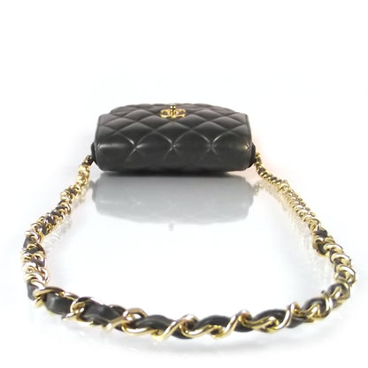 Chanel Lambskin Quilted Mini Flap Dark Green 5 of 12