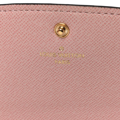Louis Vuitton Damier Ebene Emilie Wallet Rose Ballerine 7 of 9