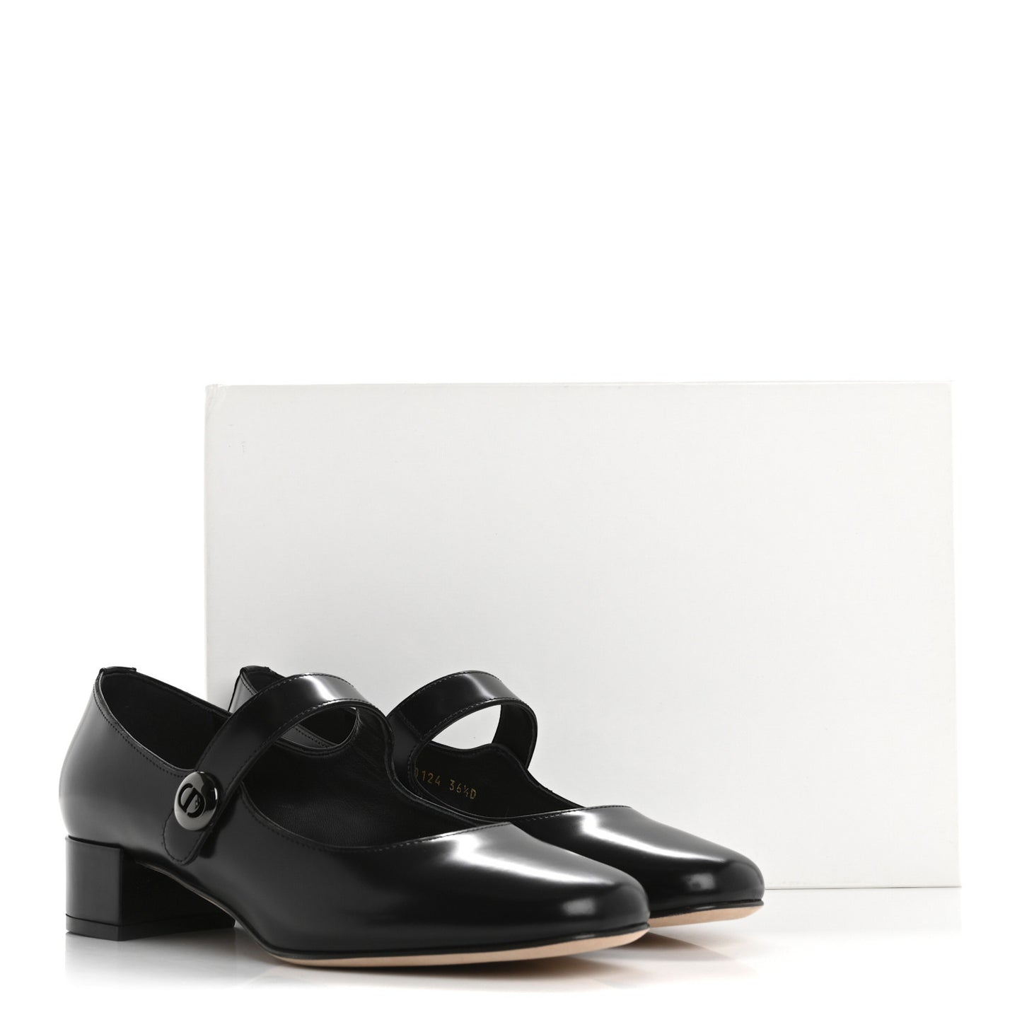 Brushed Calfskin Uniform 30mm Pumps 37 Black
