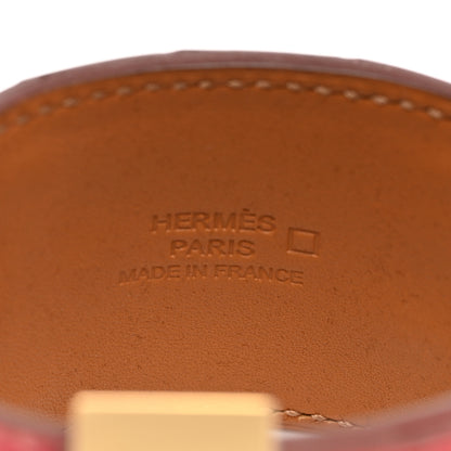 Hermes Shiny Alligator Collier De Chien CDC Bracelet S Rouge De Coeur 7 of 7