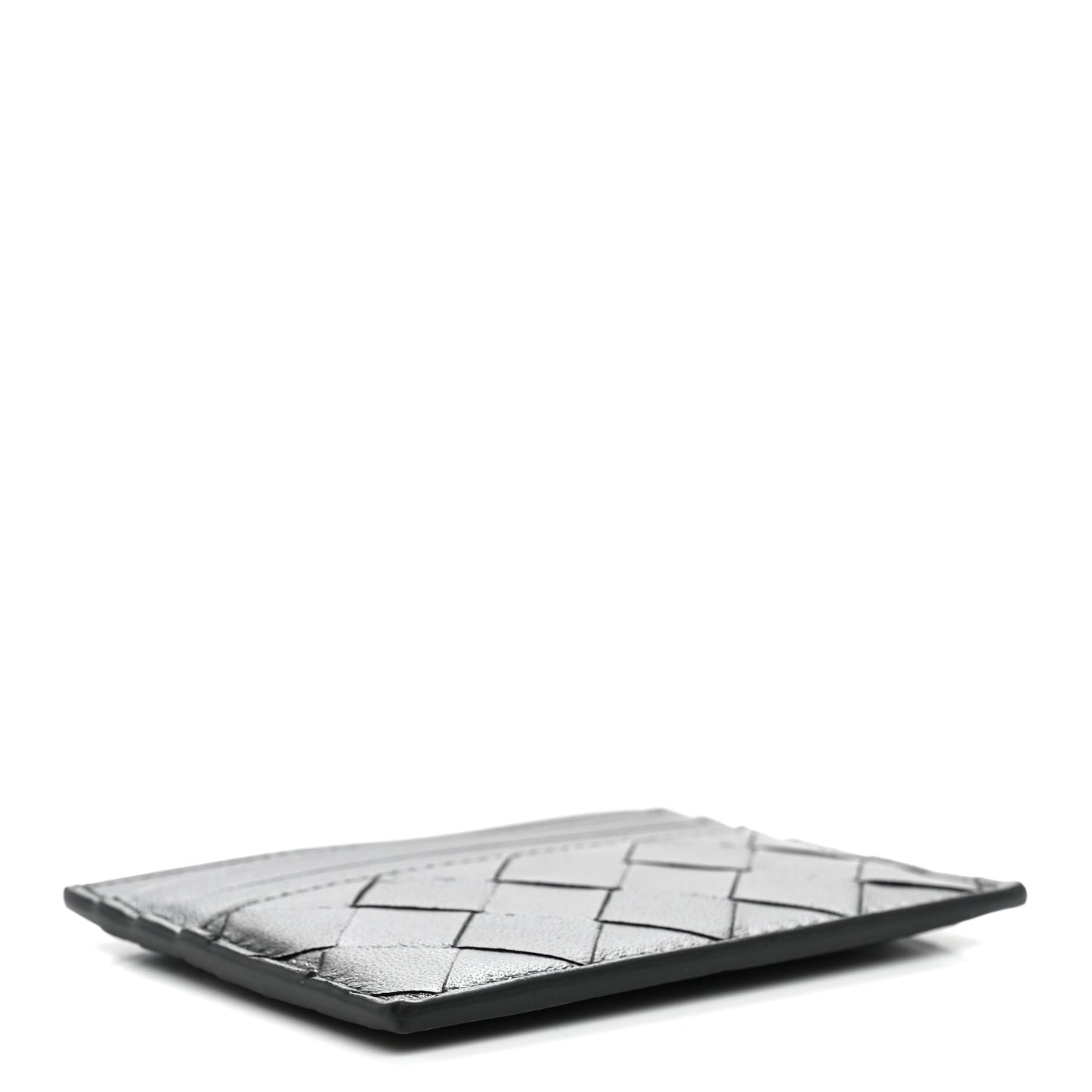 Nappa Intrecciato Card Holder Black