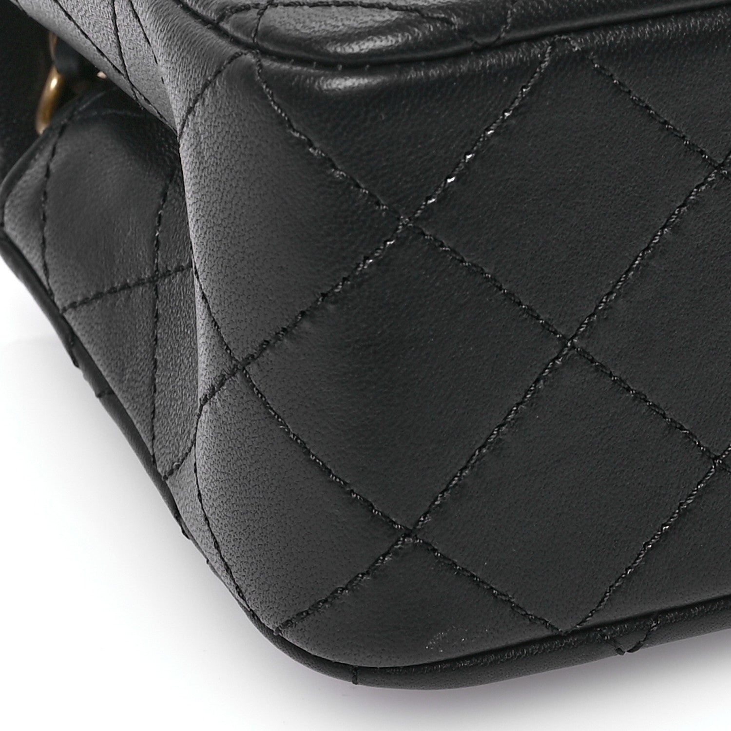 Chanel Lambskin Quilted Mini Rectangular Pearl Crush Flap Black 9 of 11