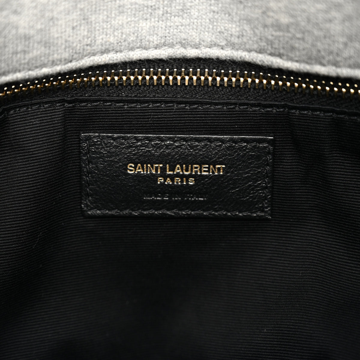 Jersey Quilted Small Loulou Puffer Monogram Chain Satchel Grey Cloud
