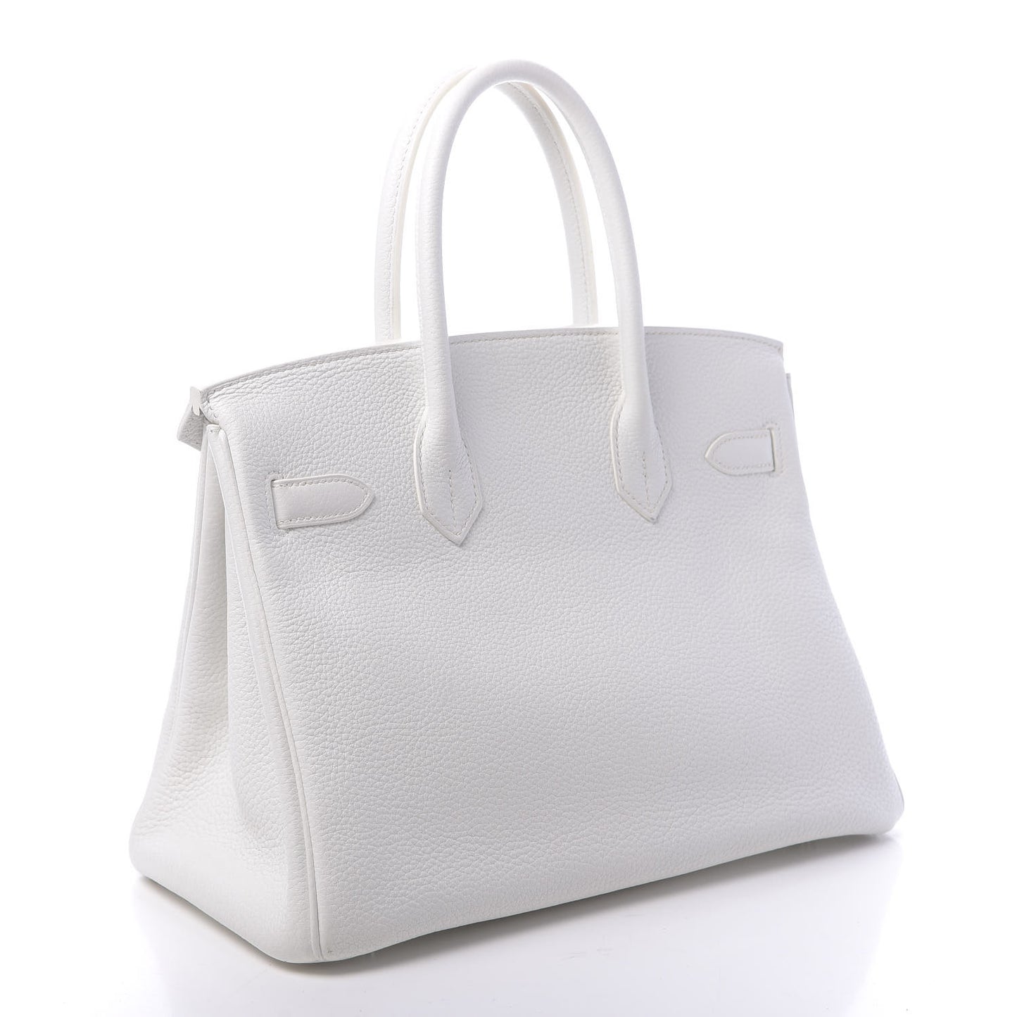 Taurillon Clemence Lizard Club Birkin 30 Blanc Gris Perle Sanguine