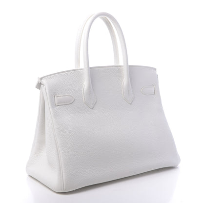 Hermes Taurillon Clemence Lizard Club Birkin 30 Blanc Gris Perle Sanguine 3 of 10