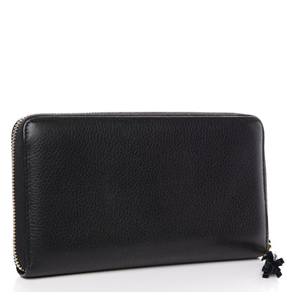 Gucci Calfskin Soho Zip Around Wallet Black 2 of 12