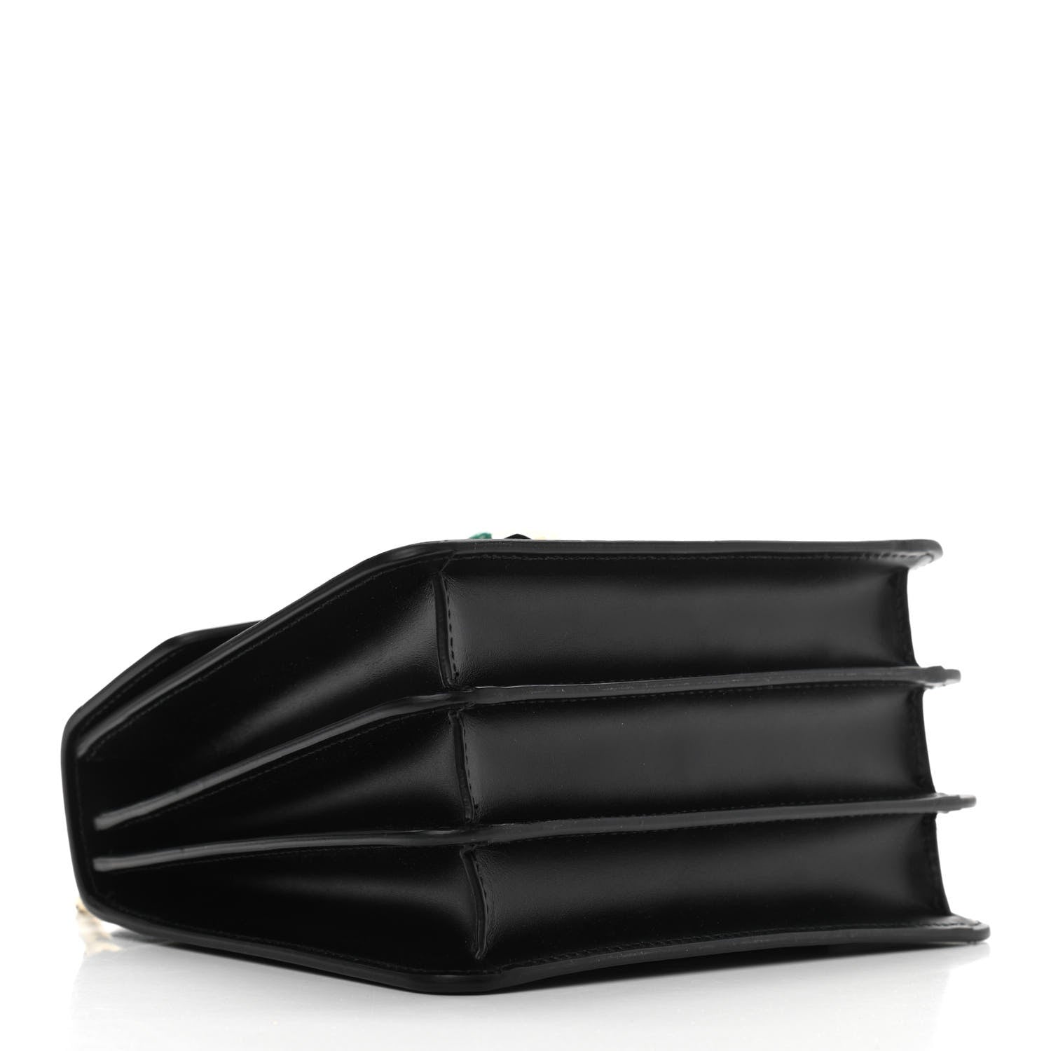 Bulgari Calfskin Serpenti Forever Top Handle Black 4 of 10