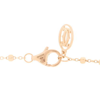 Cartier 18K Pink Gold Diamond Tsavorite Black Lacquer Panthere De Cartier Necklace 4 of 4