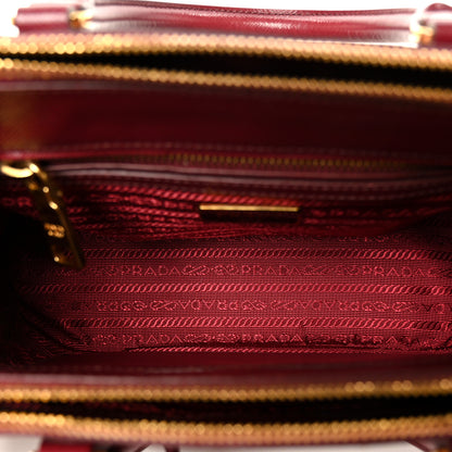 Prada Saffiano Lux Small Galleria Double Zip Tote Cerise 6 of 10