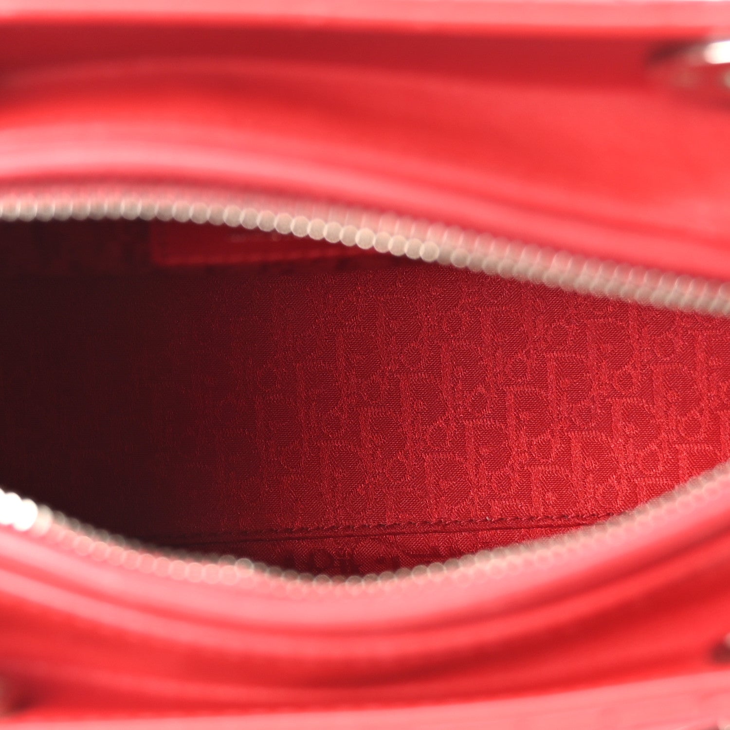 Christian Dior Lambskin Cannage Medium Lady Dior Red 5 of 10