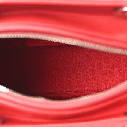Christian Dior Lambskin Cannage Medium Lady Dior Red 5 of 10