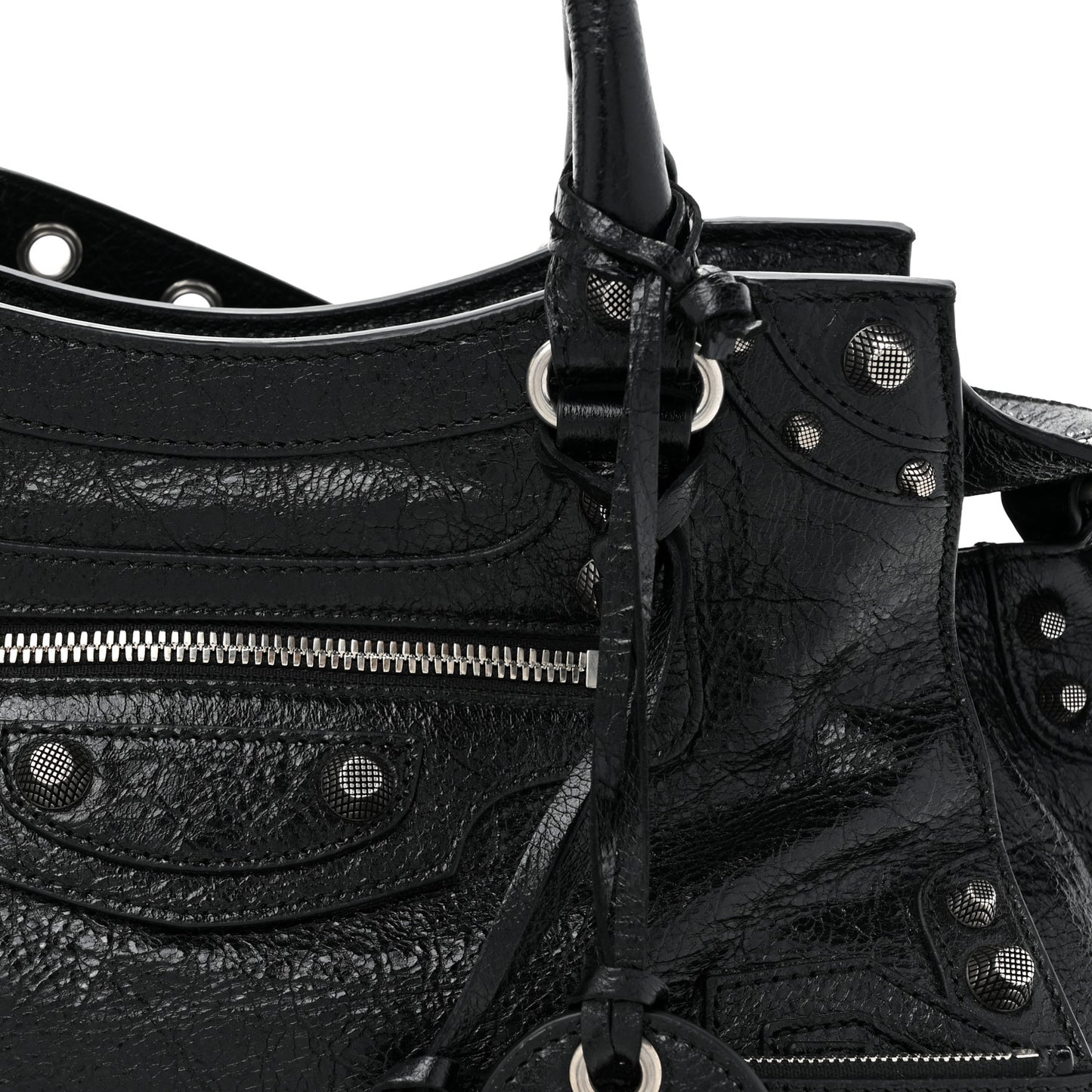 Agneau Arena Small Neo Cagole City Handbag Black