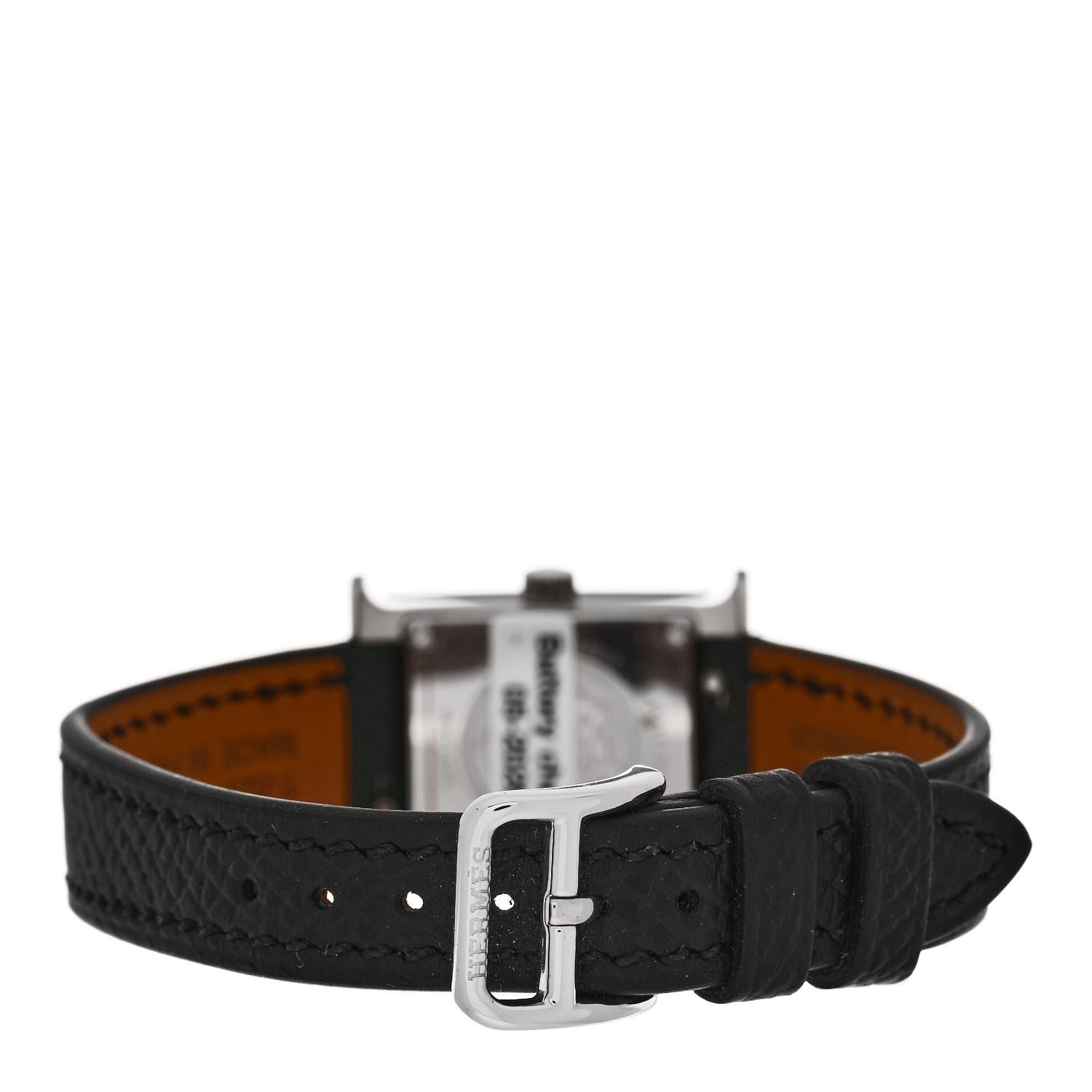 Hermes Stainless Steel Epsom 17.2mm Heure H Hour Quartz Watch Noir 3 of 5