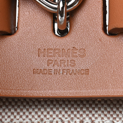 Hermes Vache Hunter Criss Viking Herbag a Dos Retourne Backpack Ecru Beige Naturel 9 of 10