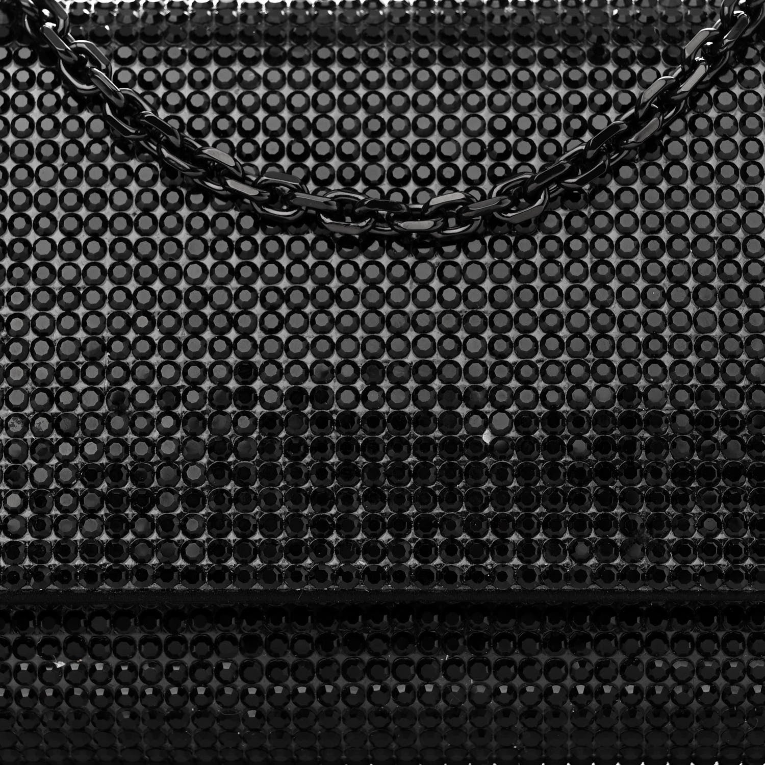 Judith Leiber Swarovski Crystal Fizzy Clutch Black 7 of 11