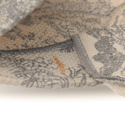 Christian Dior Canvas Embroidered Medium Dioriviera Toile De Jouy Book Tote Gray 13 of 15