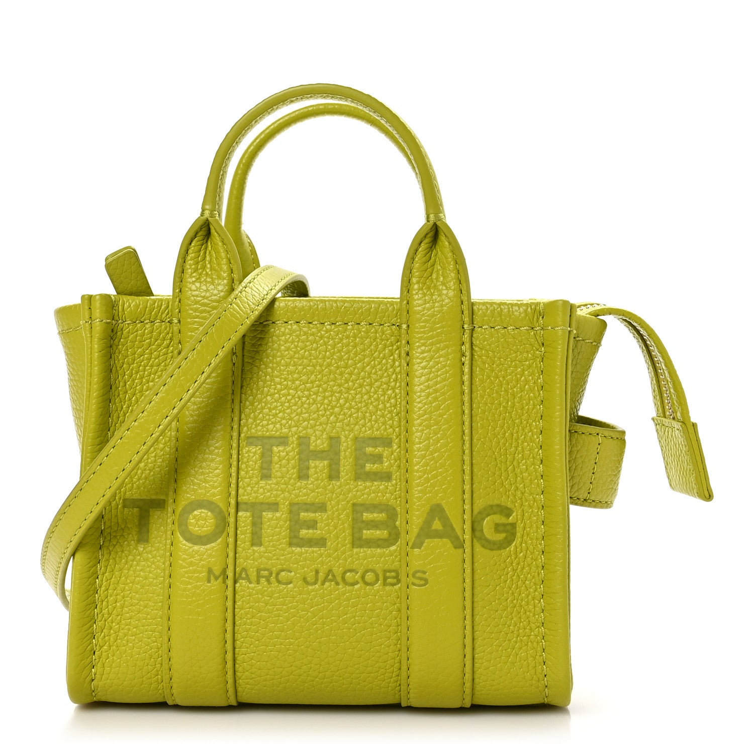 Marc Jacobs Grained Calfskin Micro The Tote Bag Citronelle 1 of 9