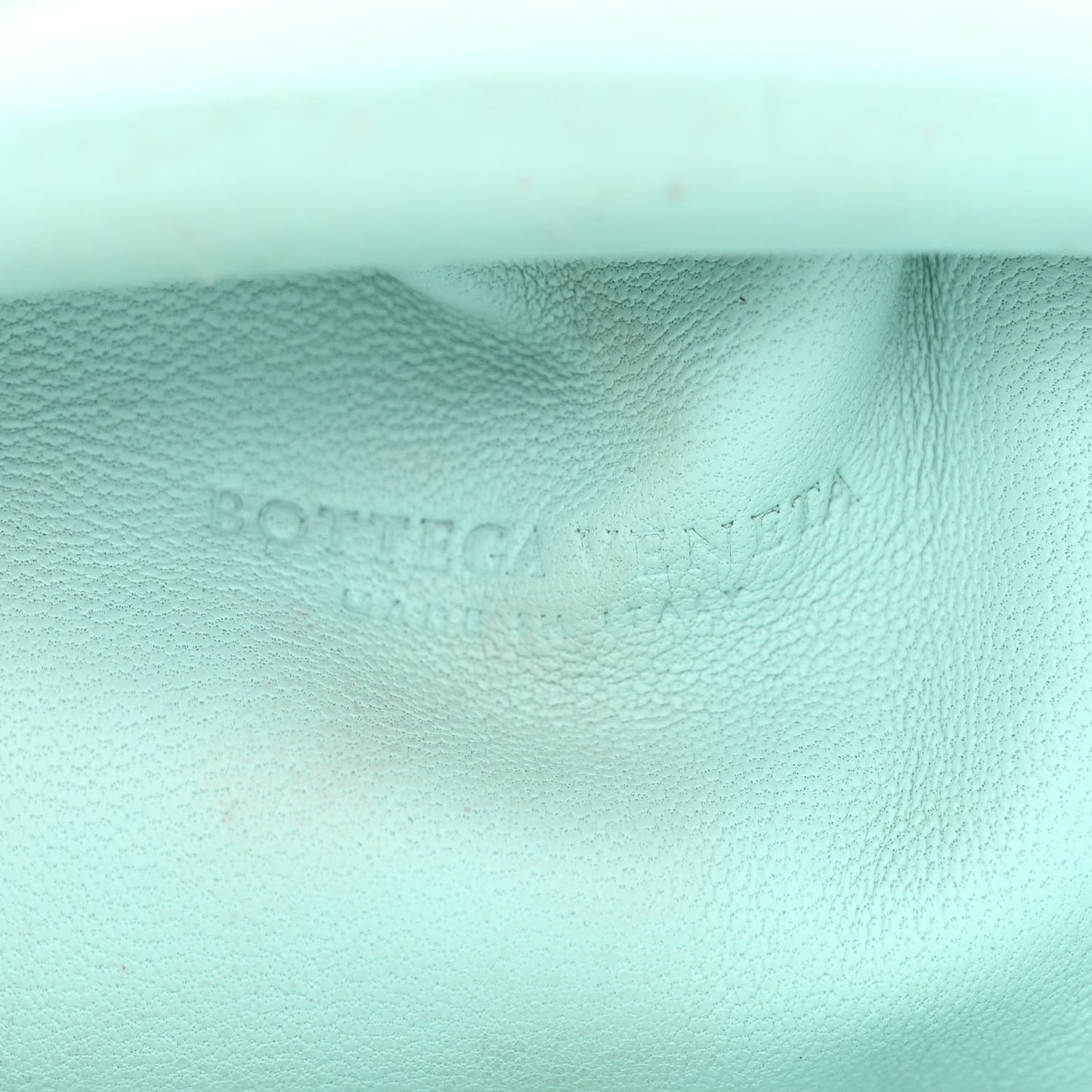 Nappa Intrecciato The Mini Pouch Topazio Silver