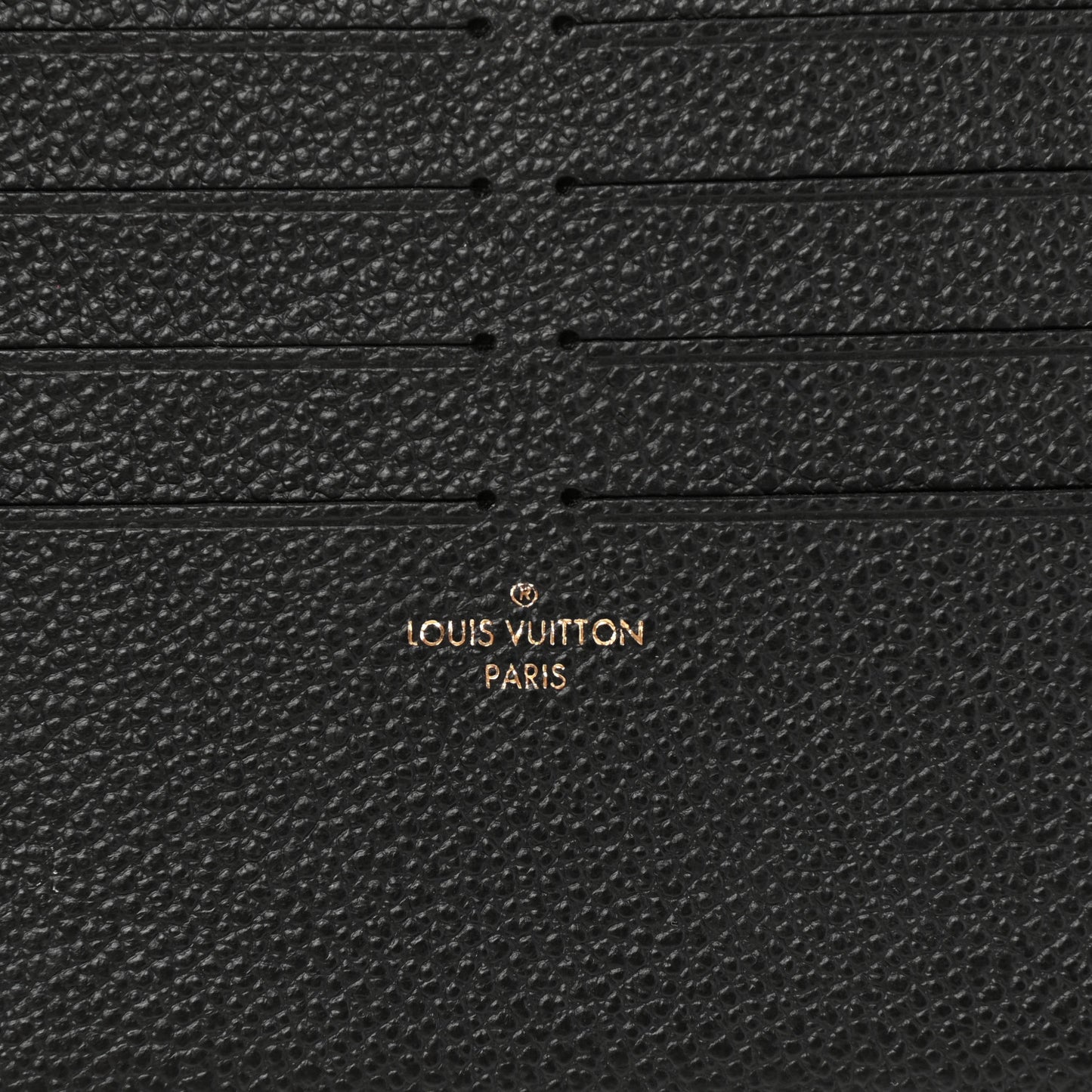 Calfskin Felicie Chain Wallet Card Holder Insert Black