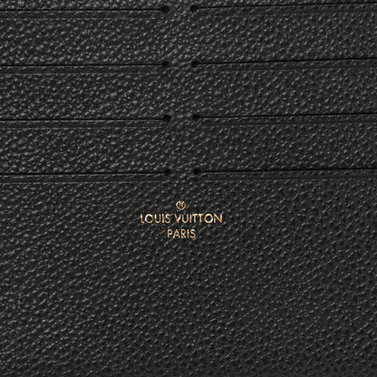 Louis Vuitton Calfskin Felicie Chain Wallet Card Holder Insert Black 6 of 6