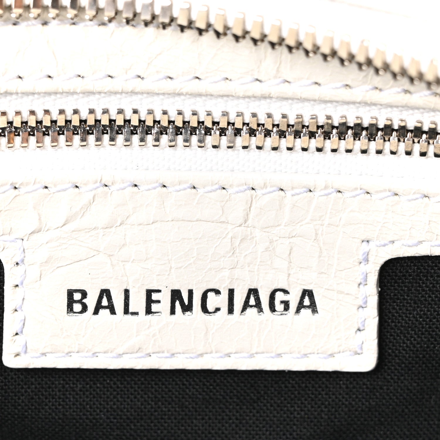 Balenciaga Agneau Arena Small Neo Cagole City Handbag Optic White 7 of 12