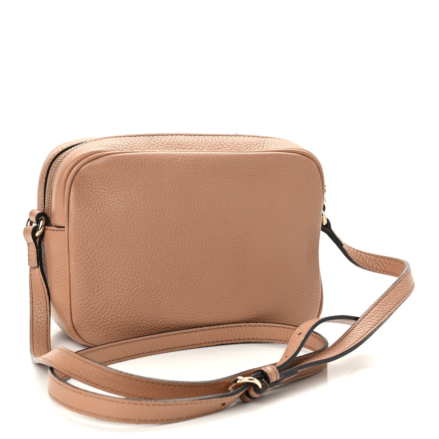 Gucci Pebbled Calfskin Small Soho Disco Bag Camelia 3 of 9