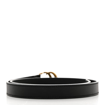 Gucci Calfskin Double G 20mm Belt 70 28 Black 2 of 5