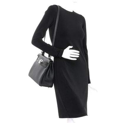 Hermes Togo Kelly Retourne 28 Black 2 of 33