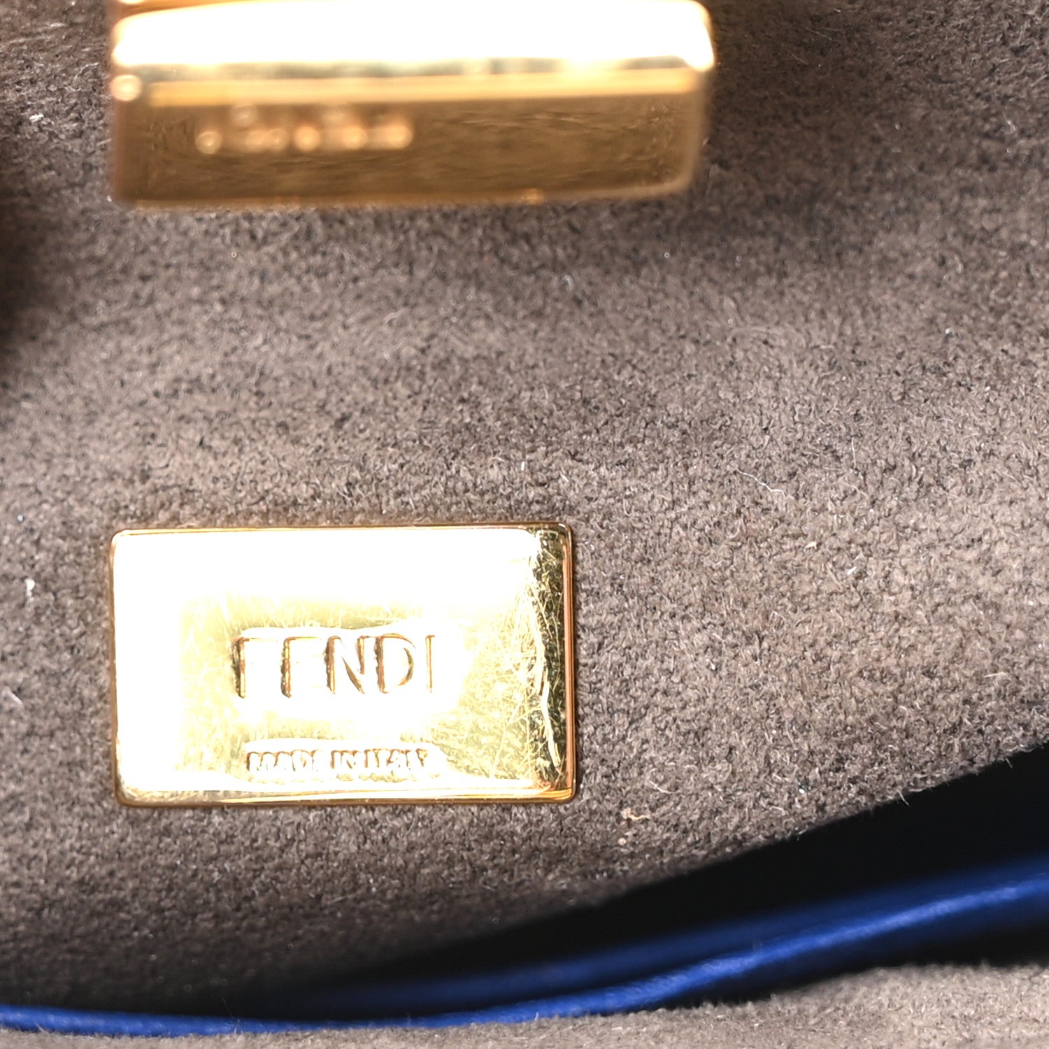 Fendi Nappa Micro Peekaboo Iconic Satchel Bleuette 6 of 10