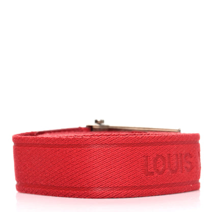 Louis Vuitton Bengale Inventeur Belt 90 36 Red 2 of 7