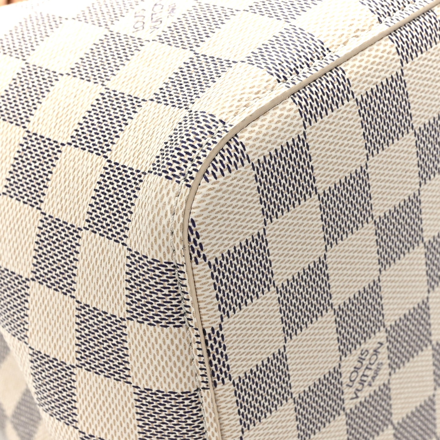 Damier Azur Braided Neonoe MM Peach Cream