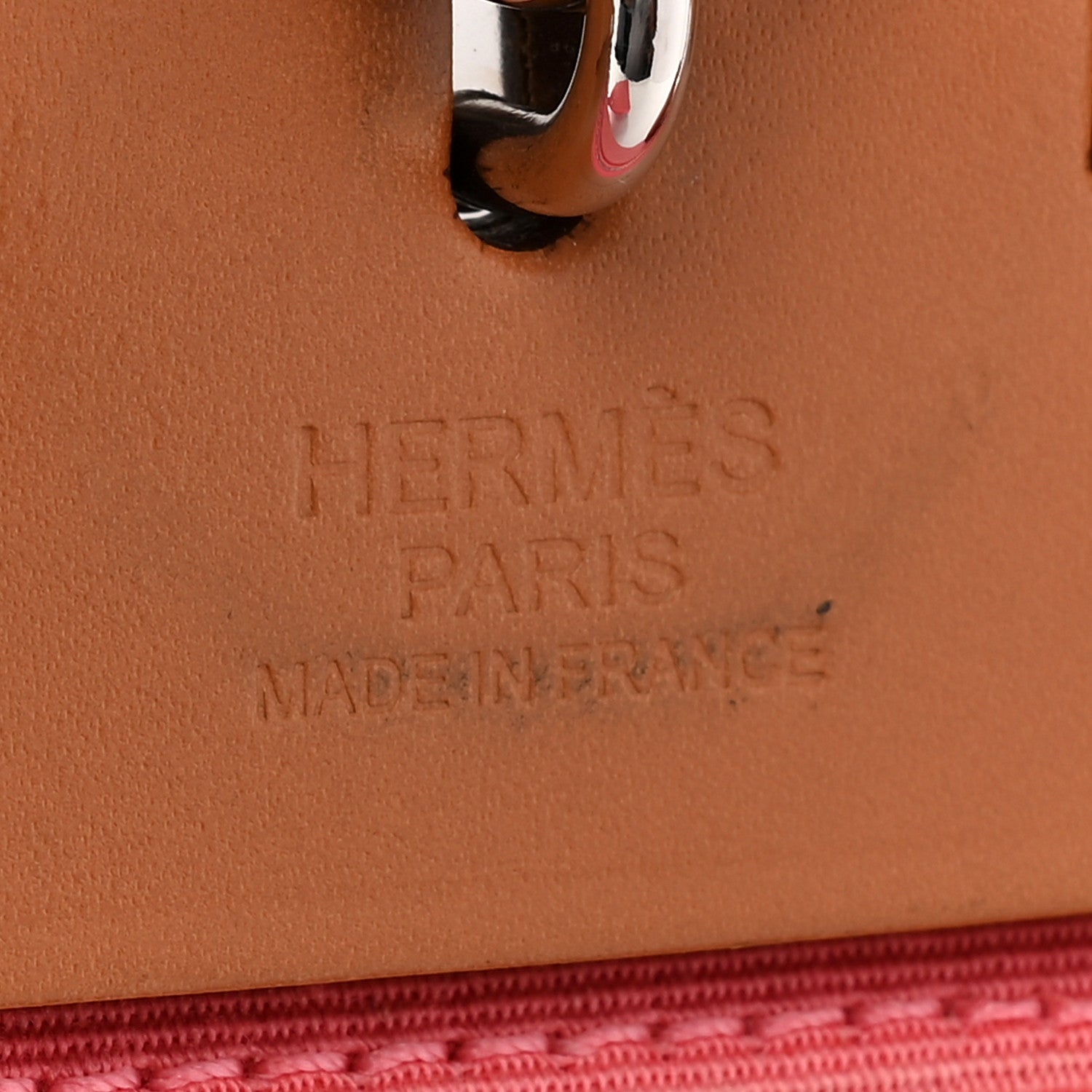 Hermes Vache Hunter Toile Herbag Zip 31 PM Rose Azalee Natural 9 of 17
