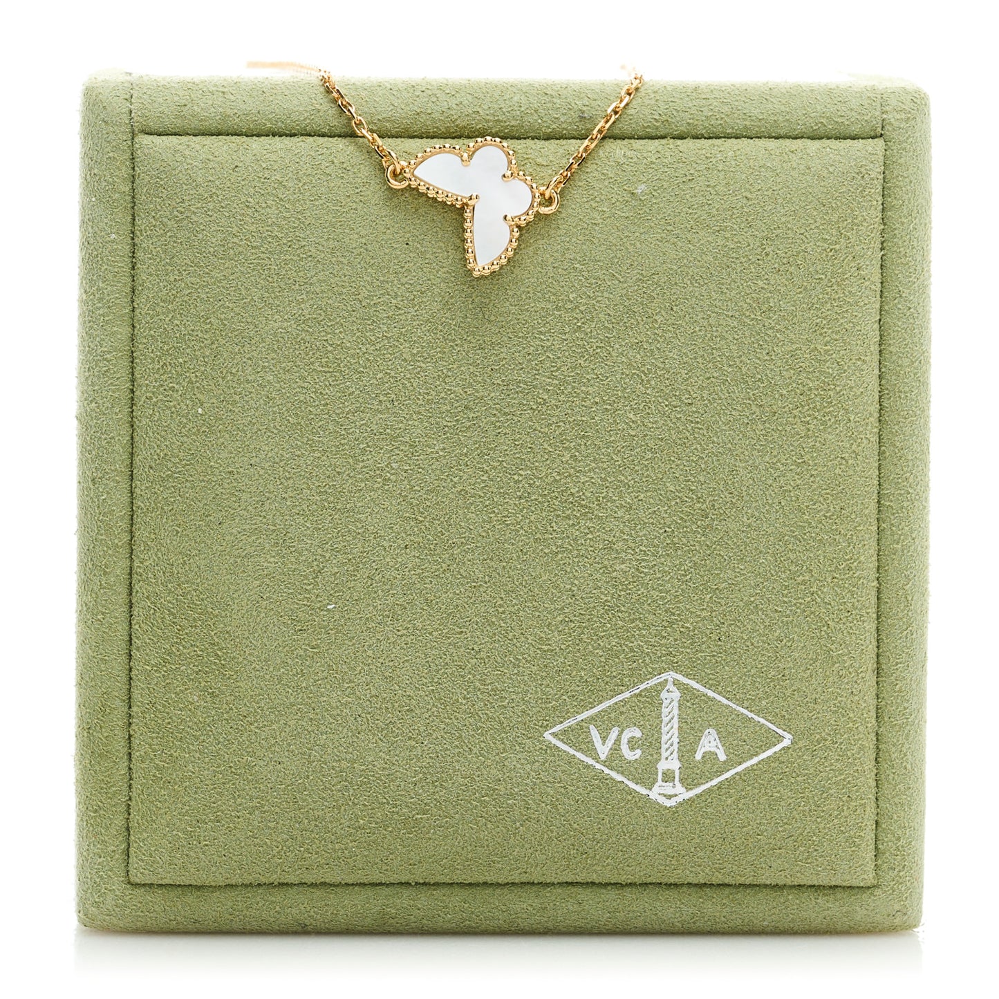 18K Yellow Gold Mother of Pearl Sweet Alhambra Butterfly Bracelet