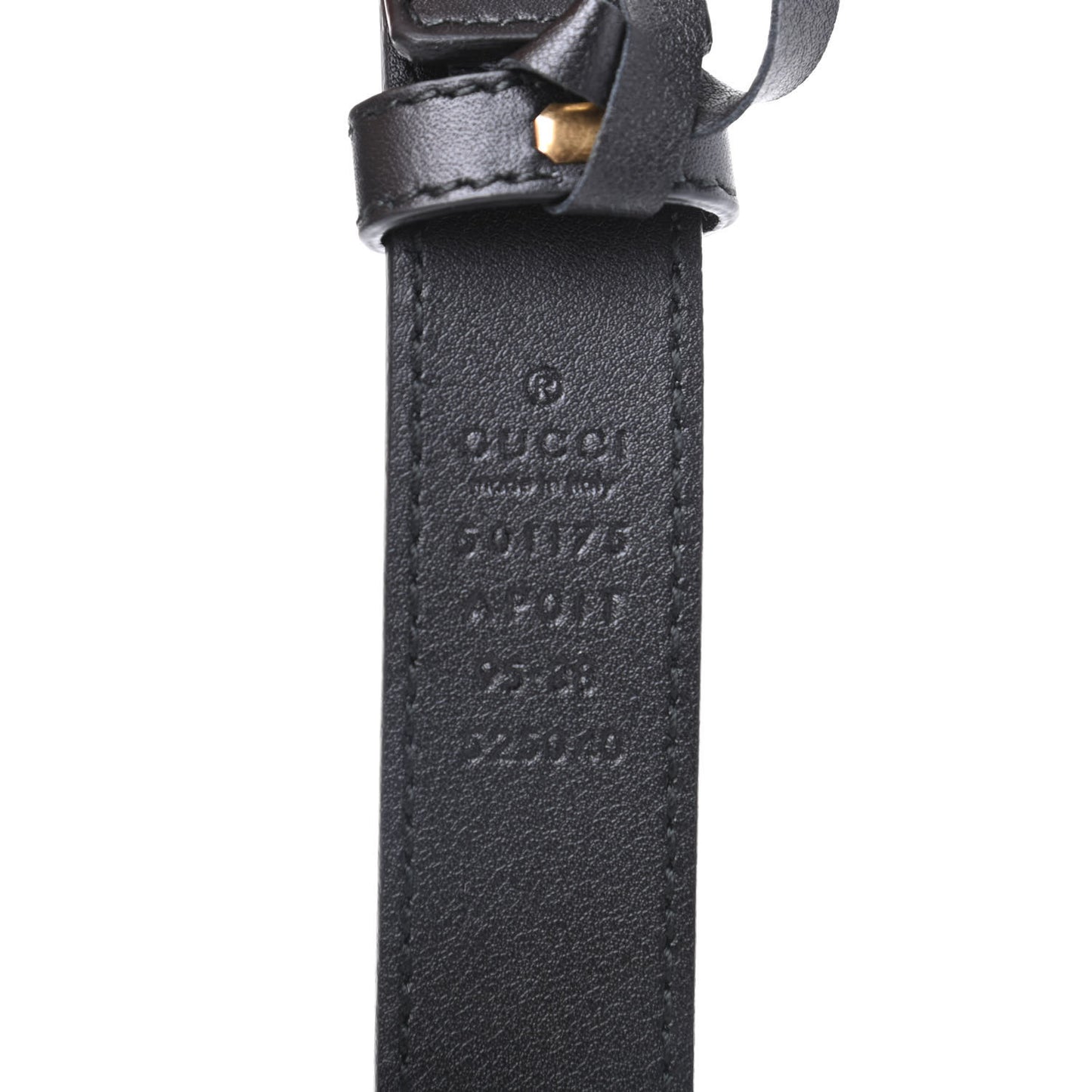 Calfskin Crystal Double G 30mm Belt 95 38 Black