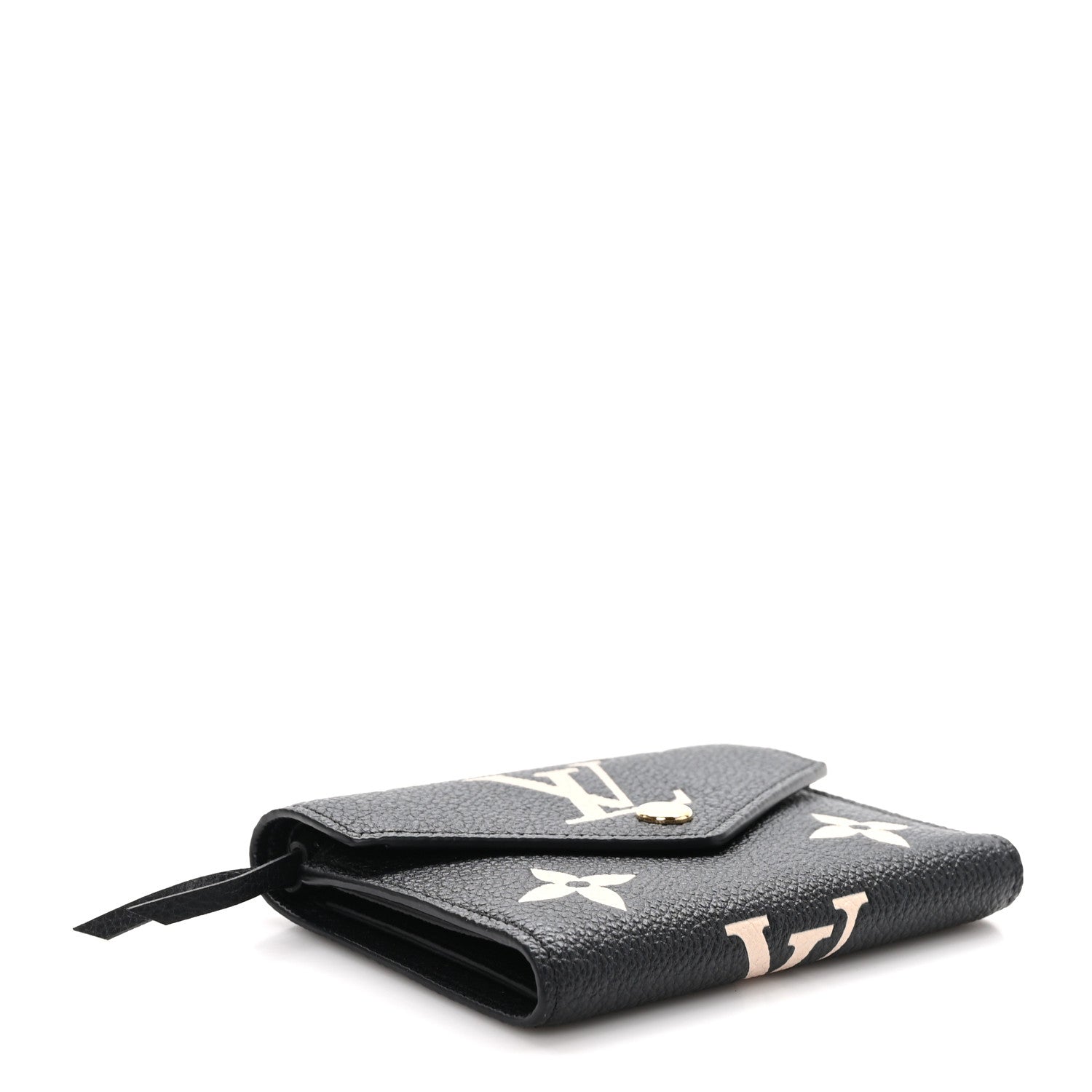 Louis Vuitton LOUIS VUITTON Empreinte Monogram Giant Victorine Wallet Black Beige 4 of 7