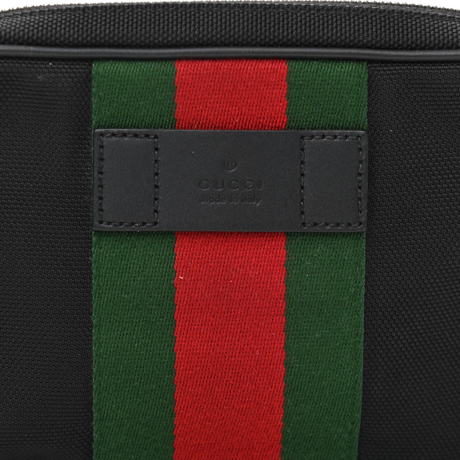 Gucci Canvas Web Slim Belt Bag Black 8 of 10