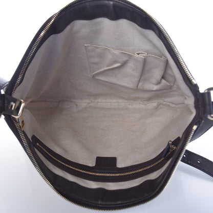 Gucci Monogram Vintage Web Medium Half Moon Hobo Dark Brown 4 of 8