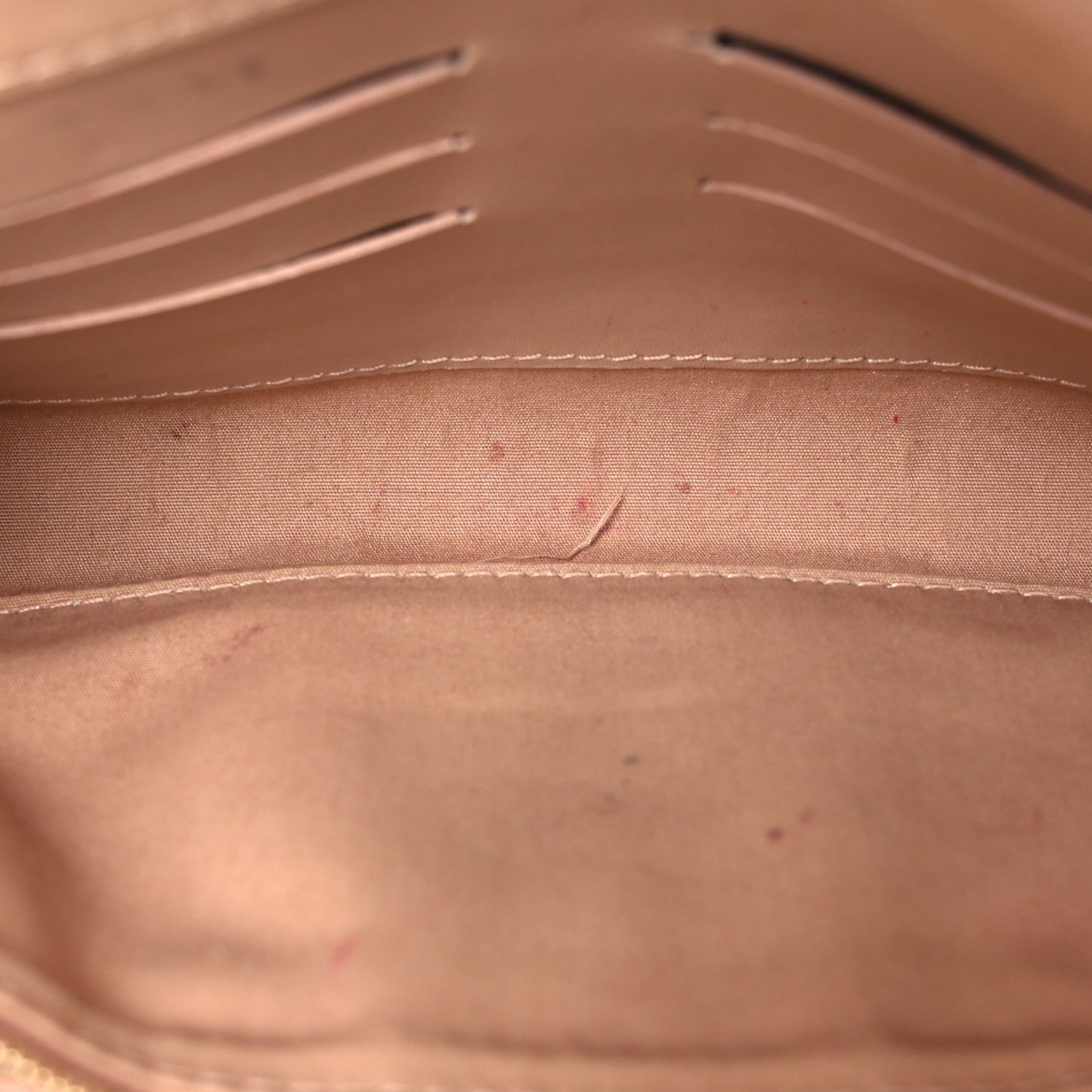 Patent Louise Clutch Nude