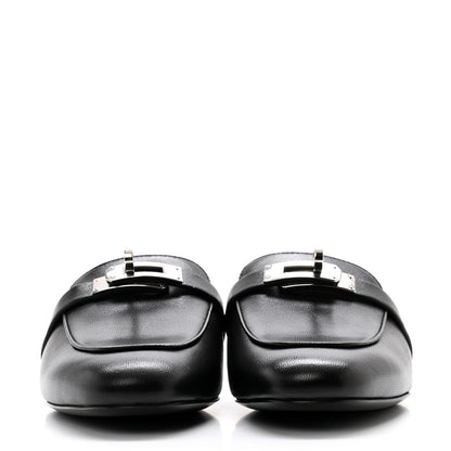 Hermes Goatskin Oz Mules 35 Black 2 of 9
