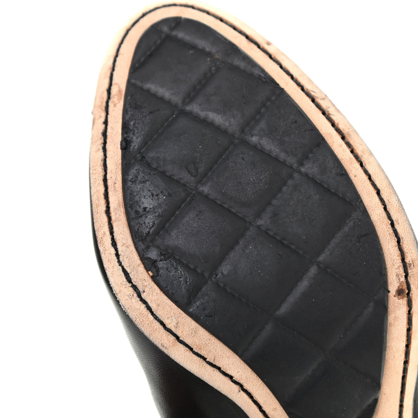 Lambskin Elastic Stretch Camellia Pumps 37 Black