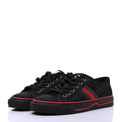 Gucci Econyl Nylon Web Monogram Off The Grid Mens 1977 Tennis Sneakers 39 Black 3 of 7