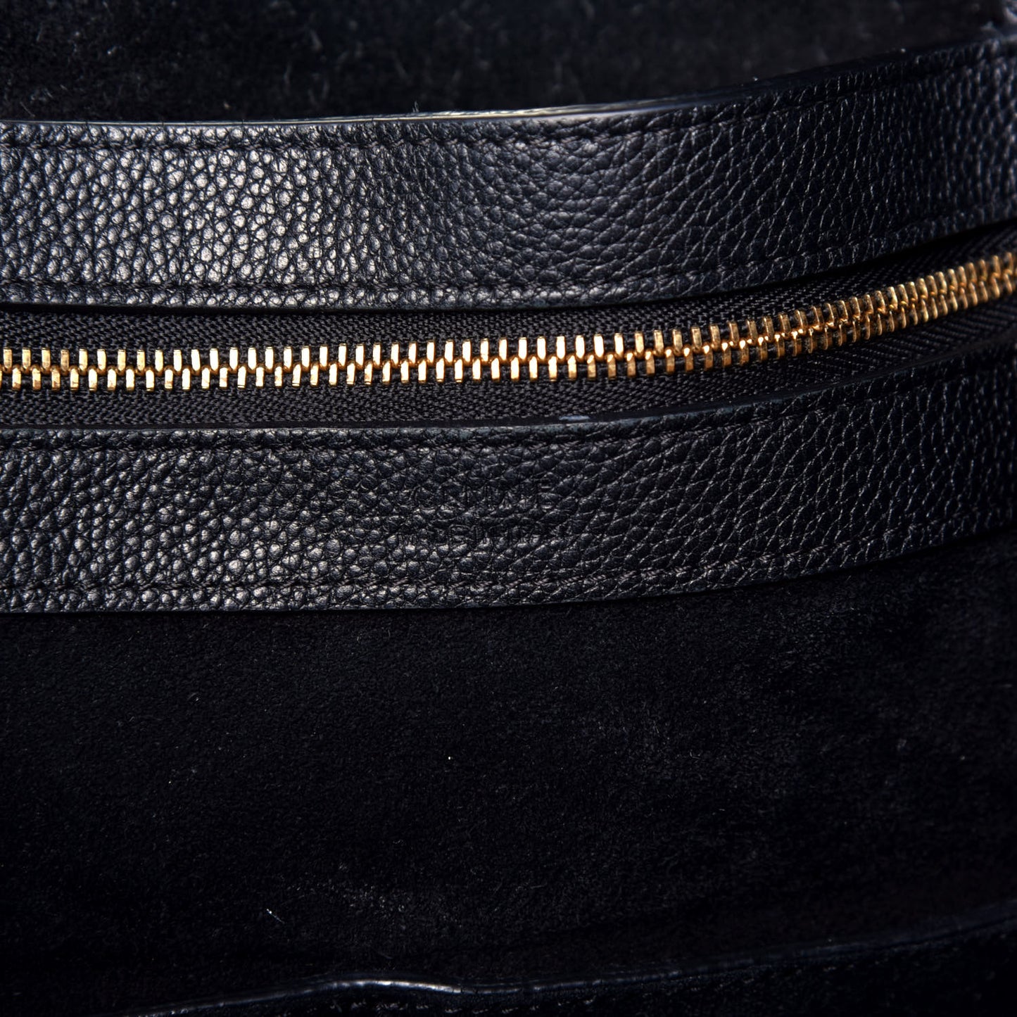 Soft Grained Calfskin Medium Belt Cabas Phantom Black