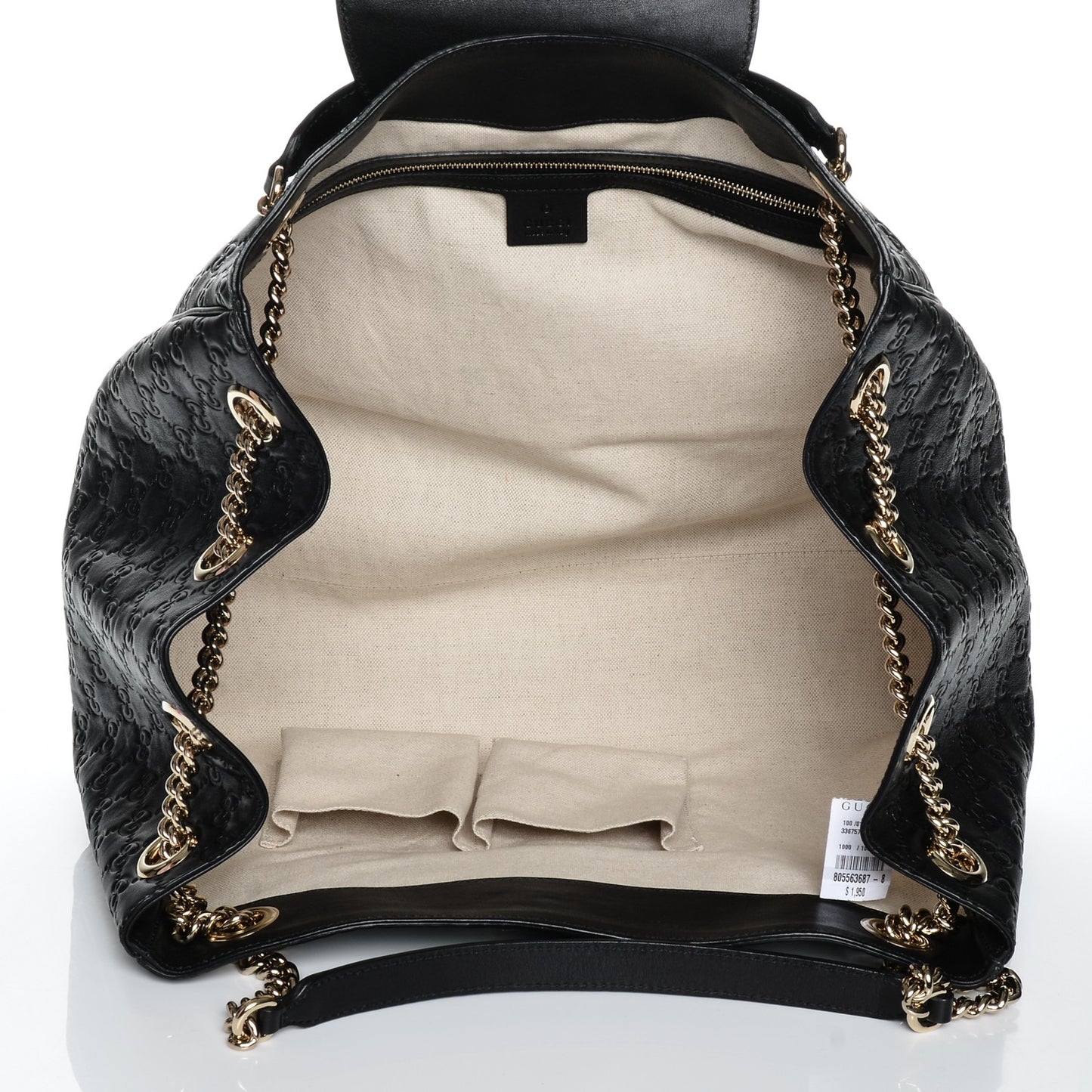 Guccissima Medium Emily Shoulder Bag Black