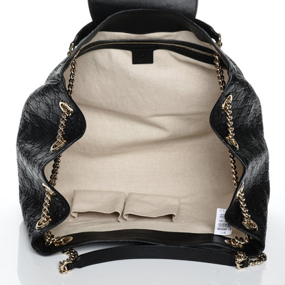 Gucci Guccissima Medium Emily Shoulder Bag Black 5 of 7