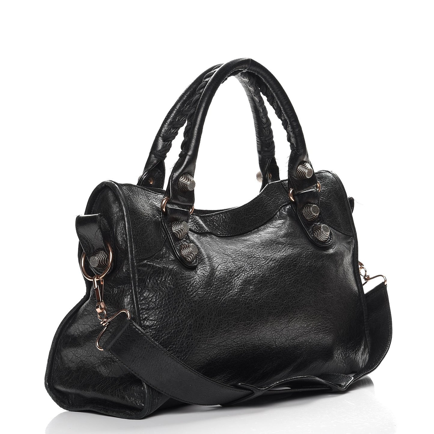 Agneau Giant 21 Rose Gold Hardware City Black
